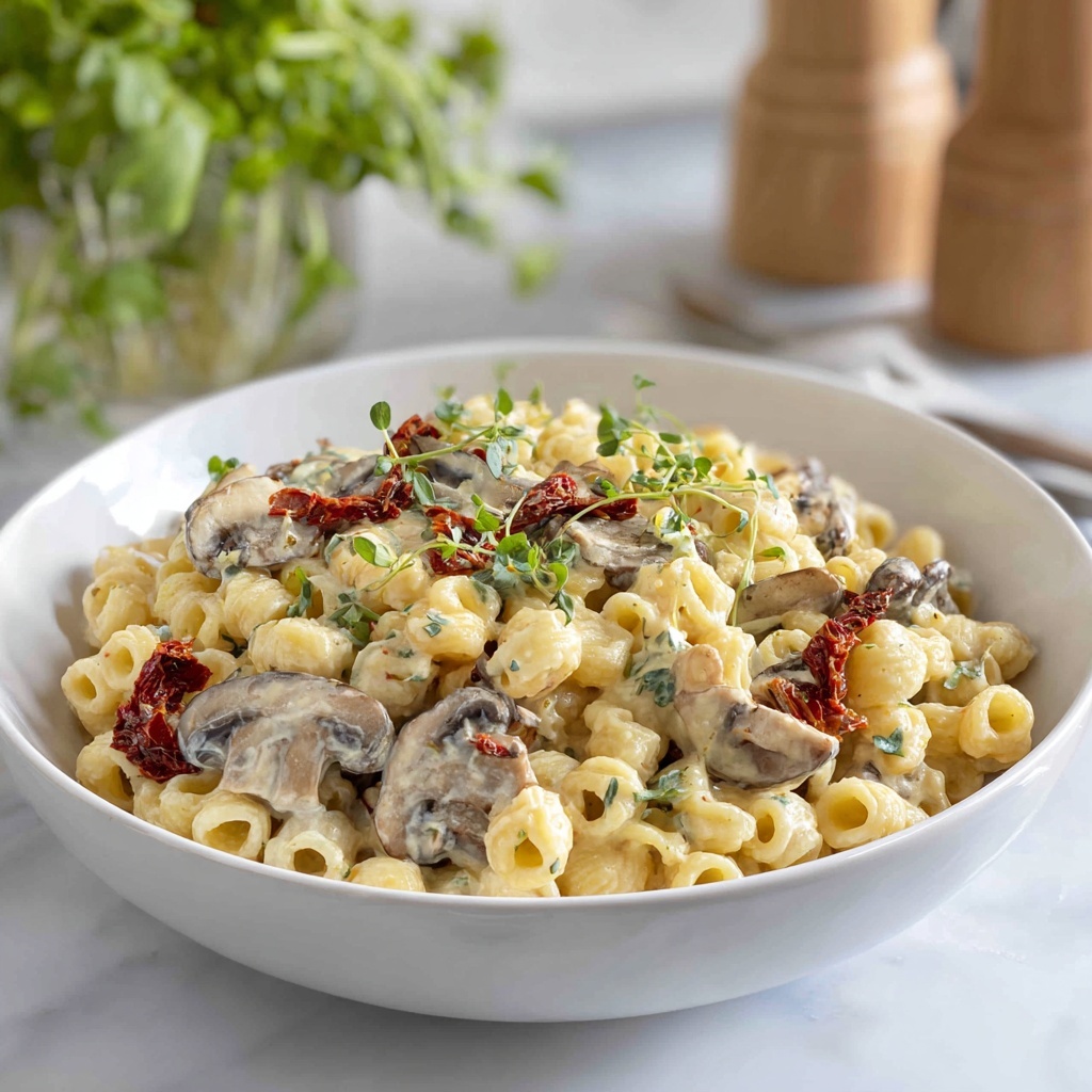 Orecchiette with Mushroom Thyme Sauce Recipe - Recipe Image