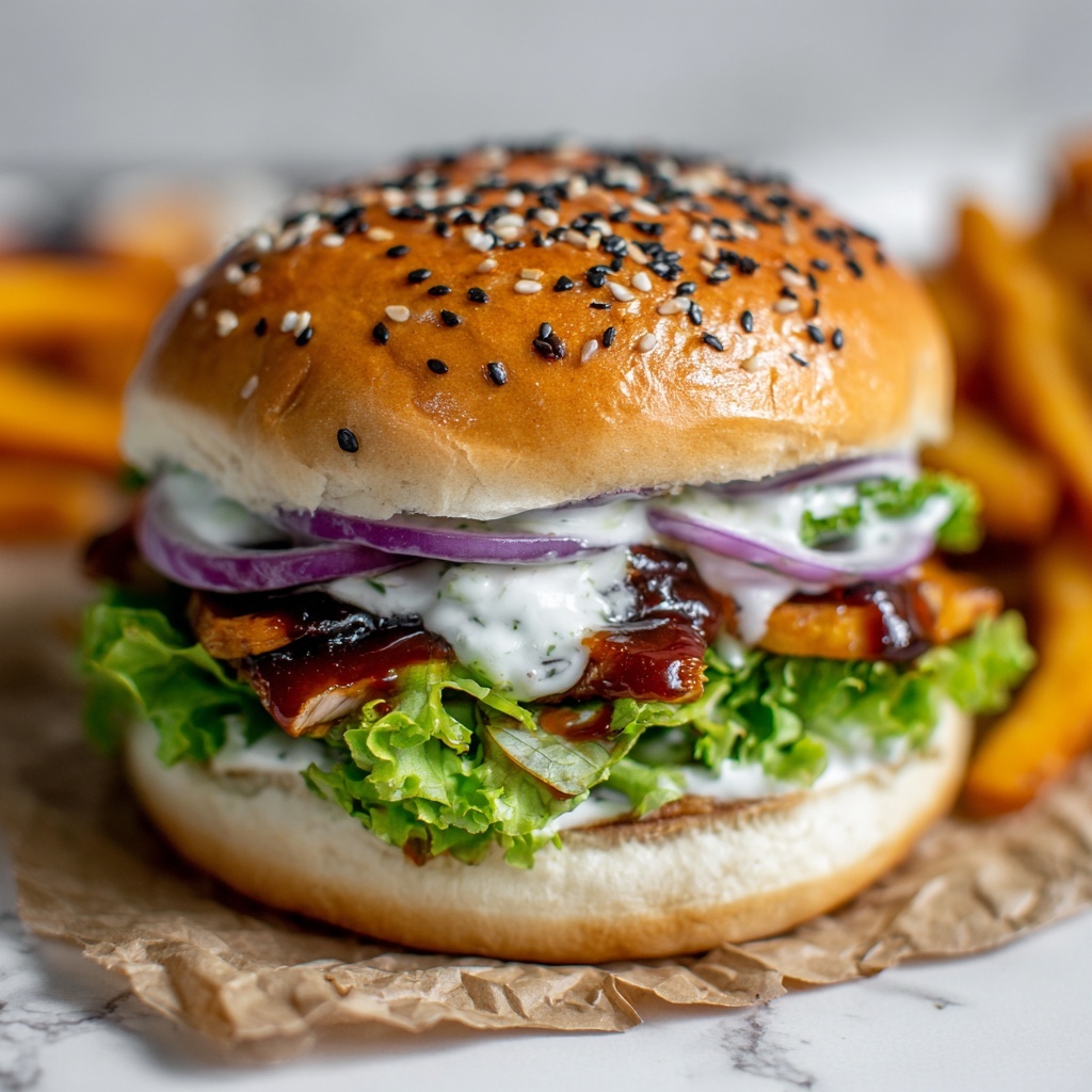 BBQ Ranch Chicken Sandwich Recipe - Recipe Image