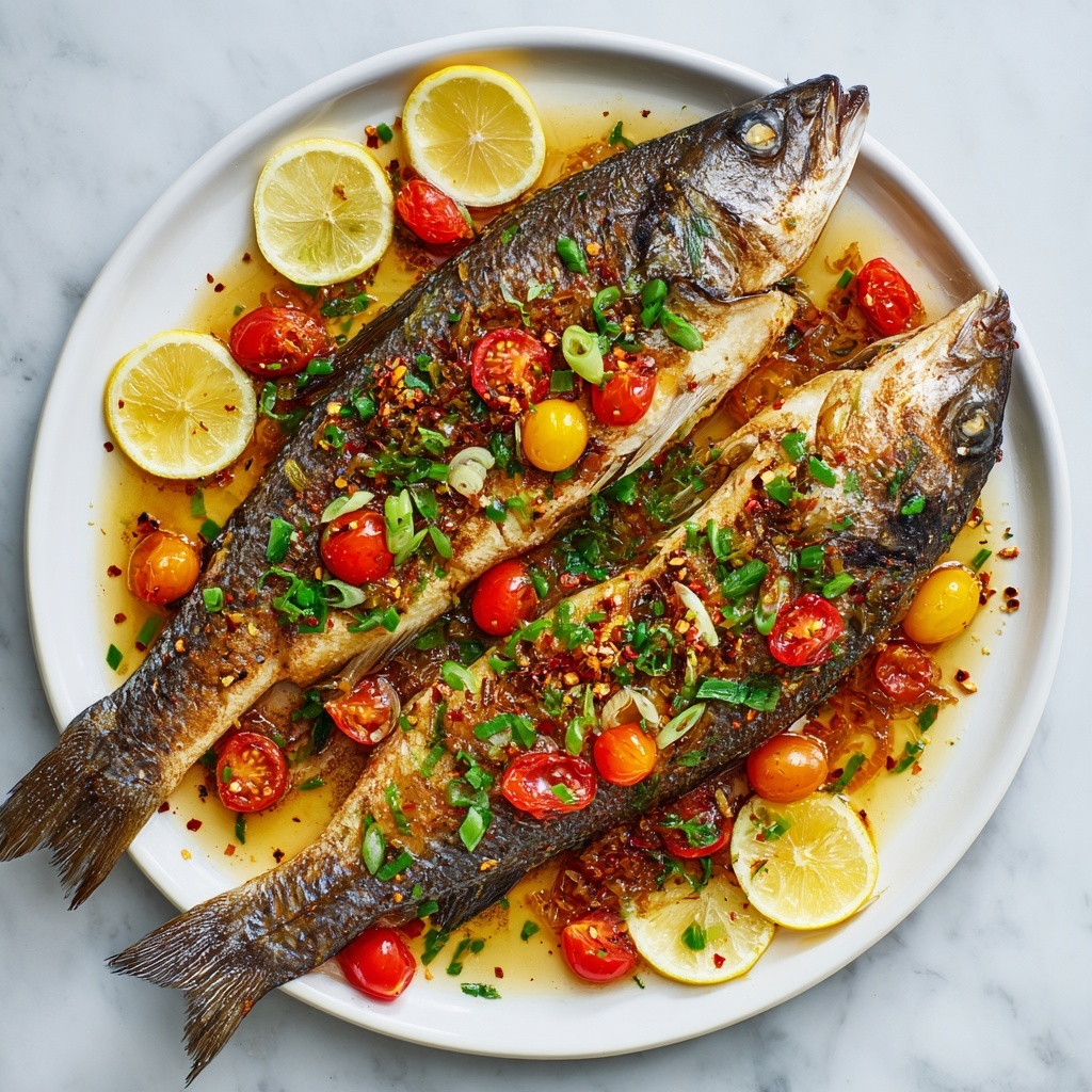 Easy Mediterranean Baked Mackerel Fish Recipe - Recipe Image