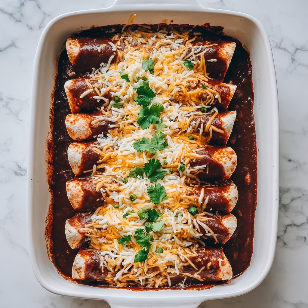 Chicken Enchiladas with Homemade Red Enchilada Sauce Recipe - Recipe Image