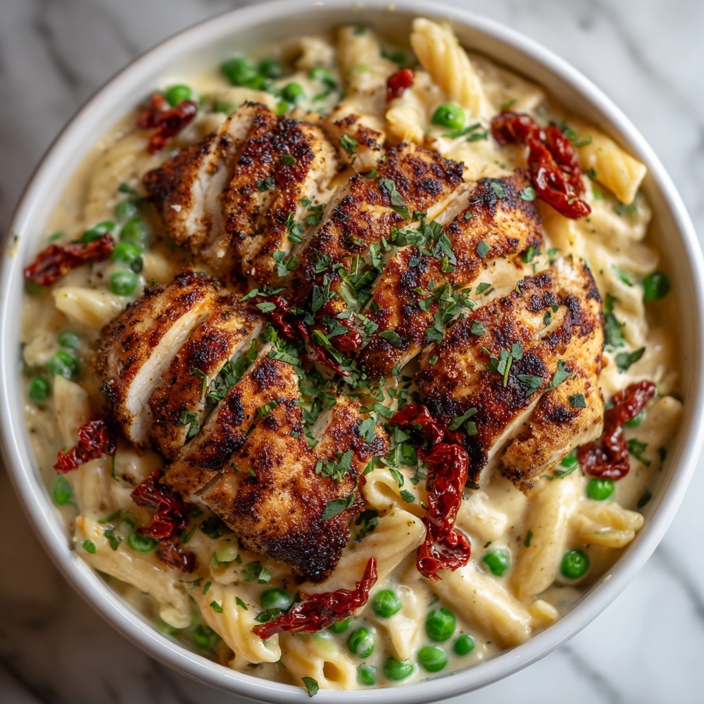 Garlic Parmesan Chicken Pasta Recipe - Recipe Image