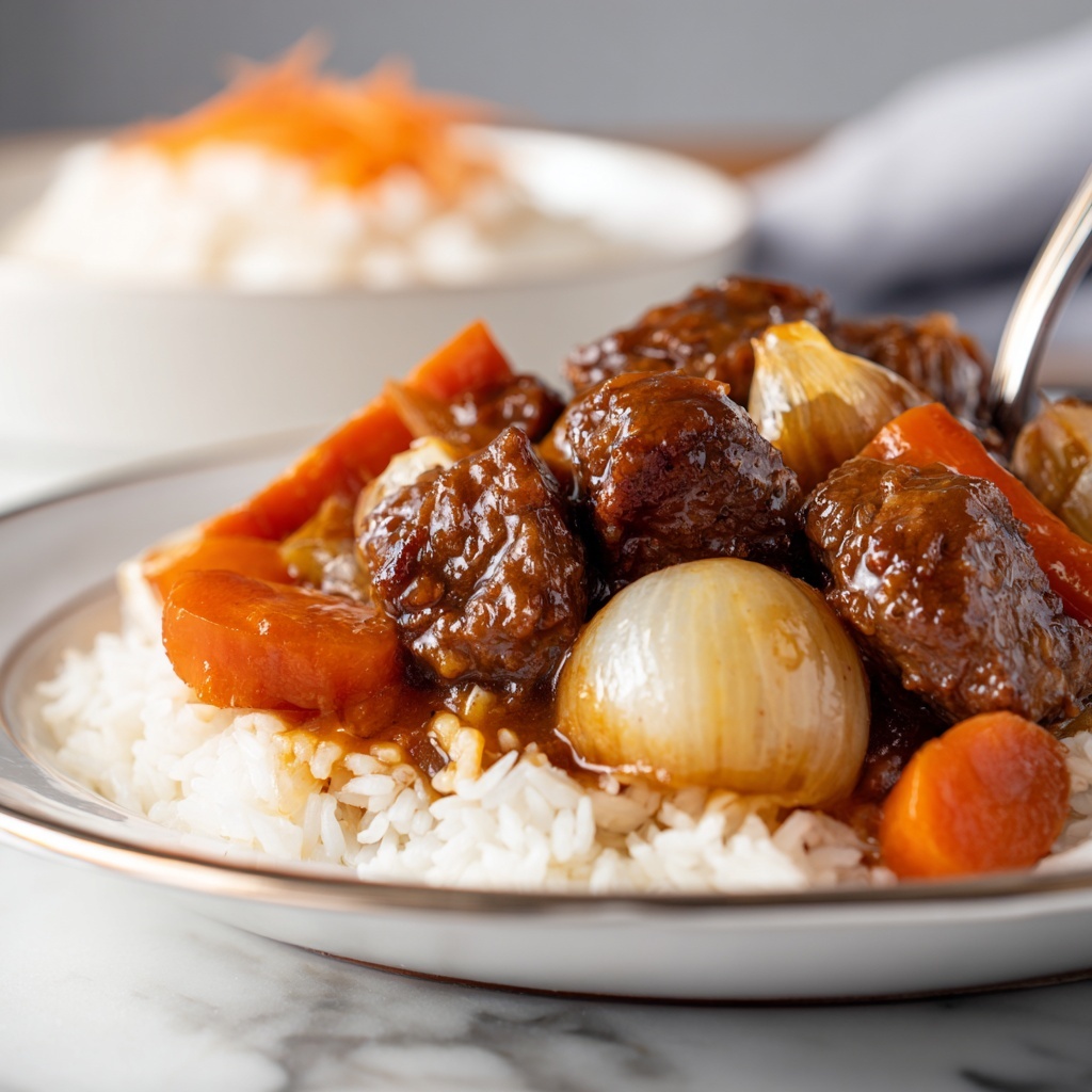 Beef Onion Stir Fry Recipe - Recipe Image