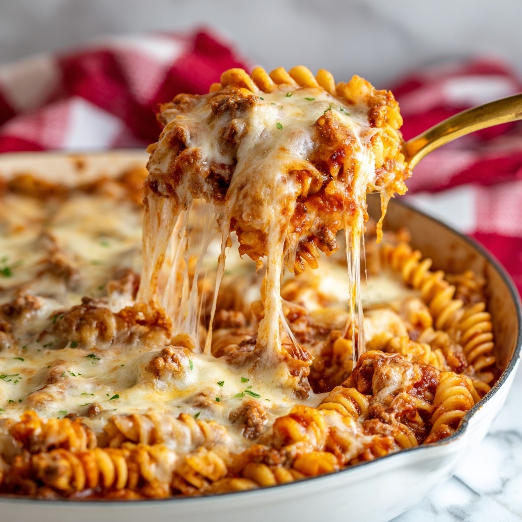 Chicken Parmesan Pasta Casserole Recipe - Recipe Image