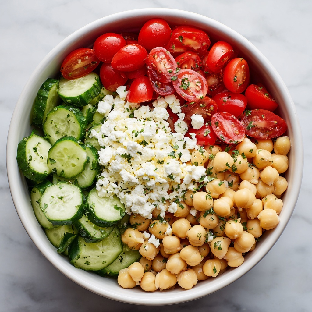 Feta Chickpea Salad: 7 Refreshing Secrets to Enjoy It Recipe - Recipe Image