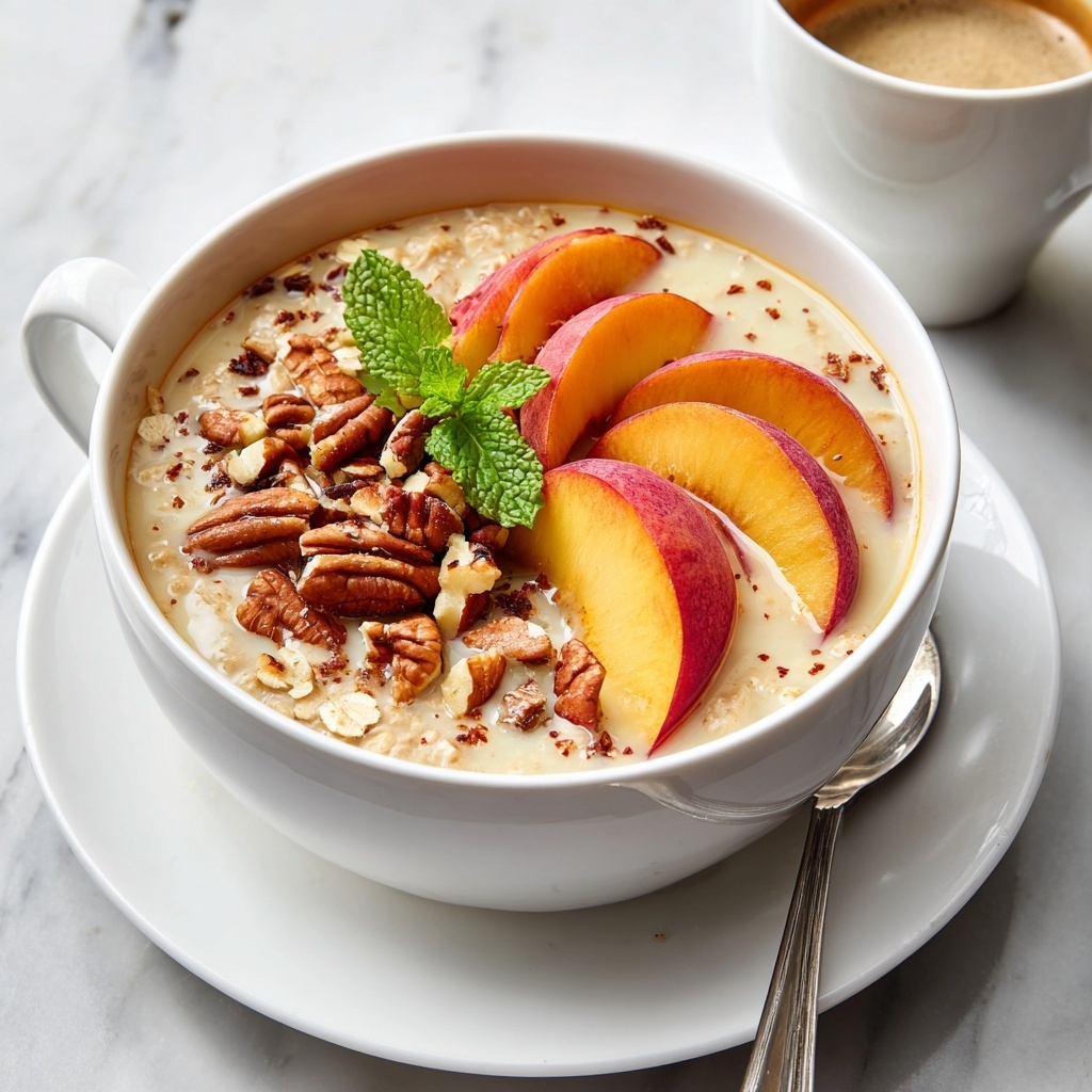 Peaches & Cream Oatmeal Recipe - Recipe Image