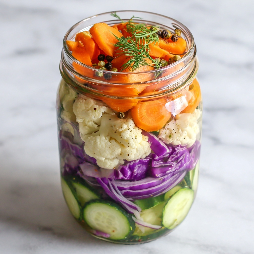 Easy Refrigerator Pickled Vegetables Recipe - Recipe Image