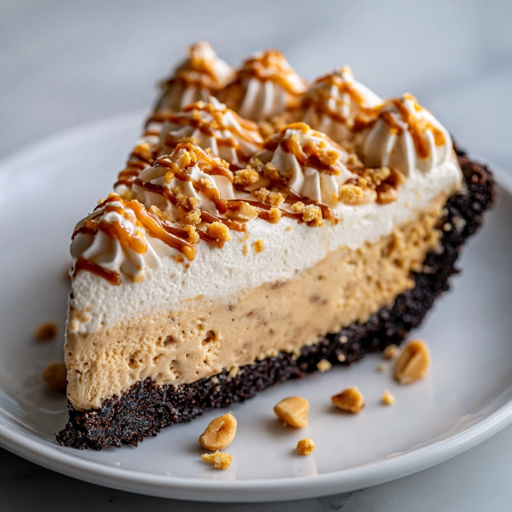 No Bake Cream Cheese Peanut Butter Pie Recipe - Recipe Image