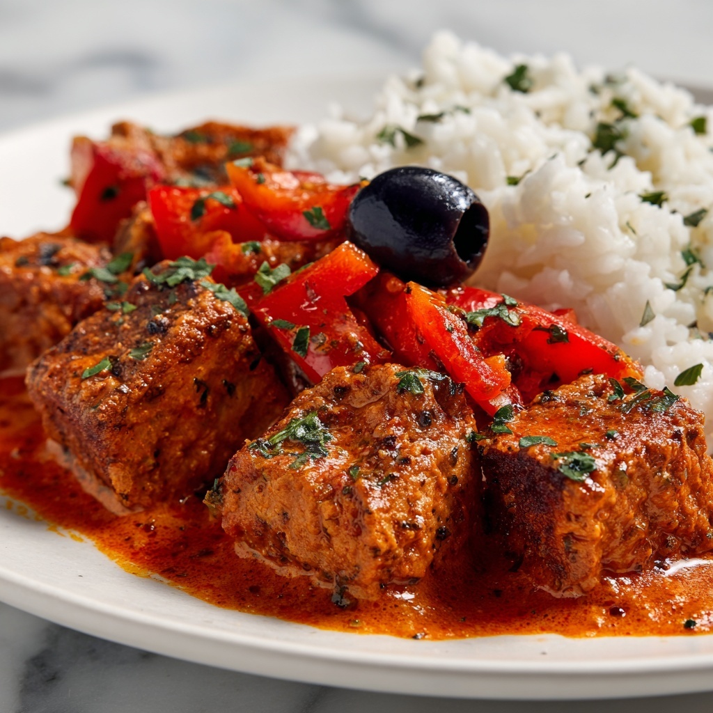 Italian Hunter's Chicken (Chicken Cacciatore) with Brown Rice Recipe - Recipe Image