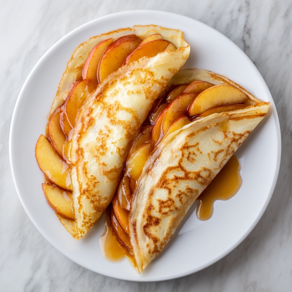Vegan Gluten-Free Apple Cinnamon Crepes with Sautéed Apples Recipe - Recipe Image