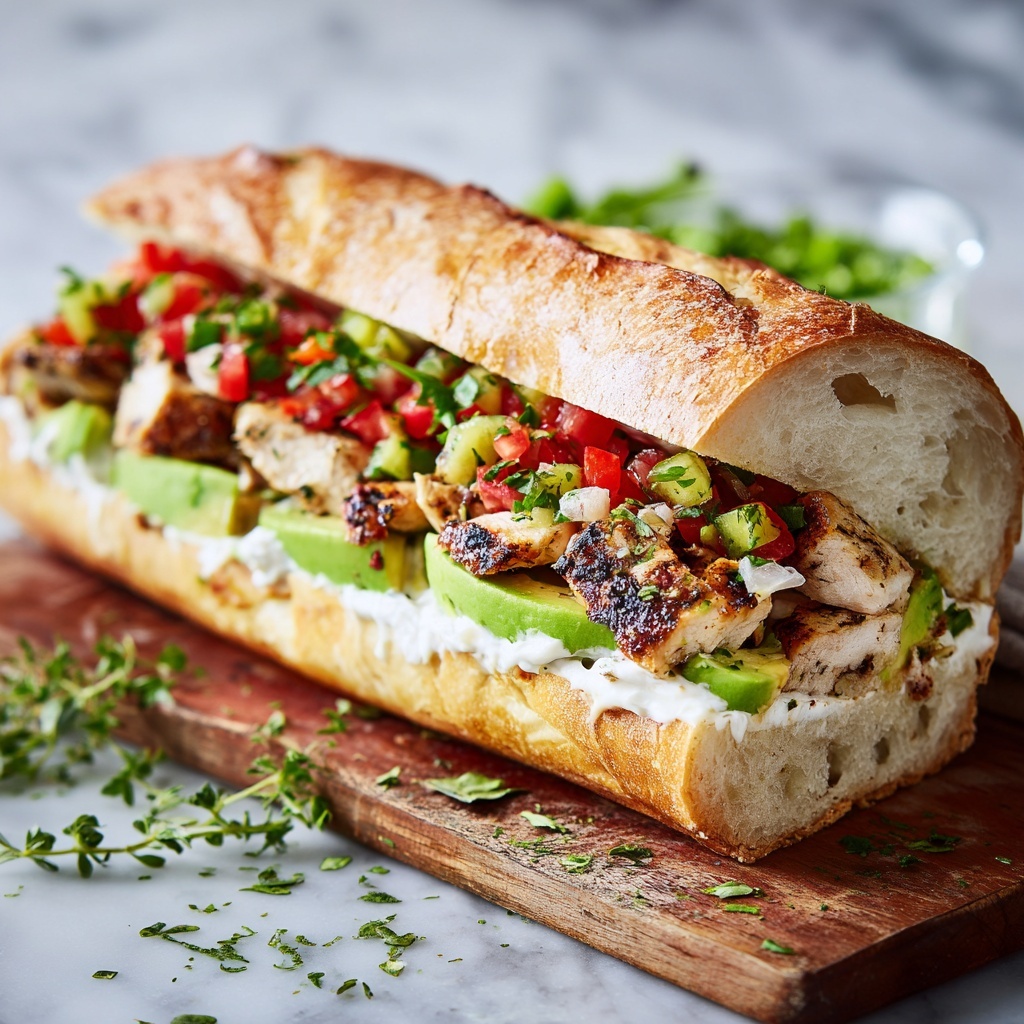 Flavor-Packed Chicken Torta Sandwich Recipe - Recipe Image