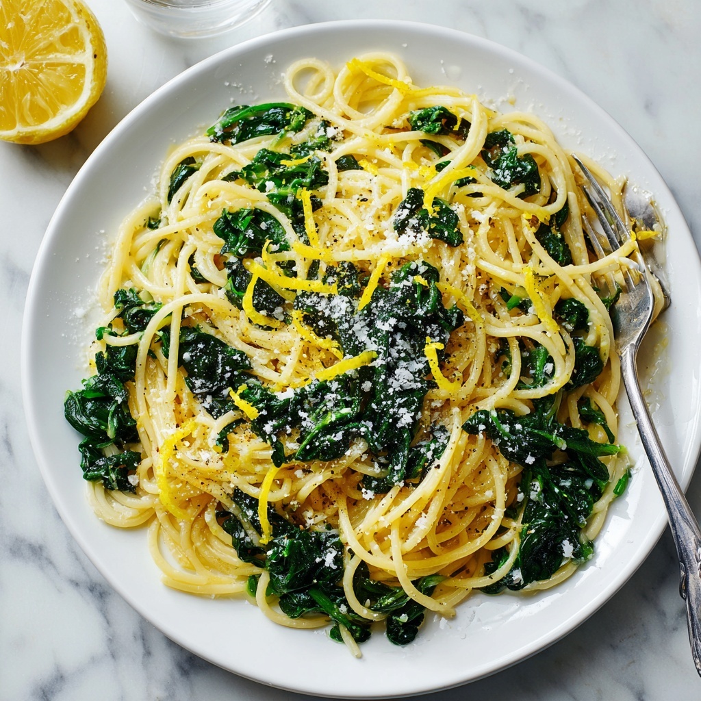 Easy Lemon Ricotta Pasta with Spinach Recipe - Recipe Image