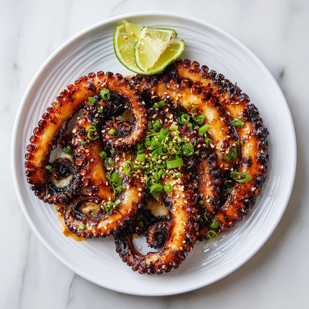 Japanese Grilled Squid with Soy Miso Marinade Recipe - Recipe Image