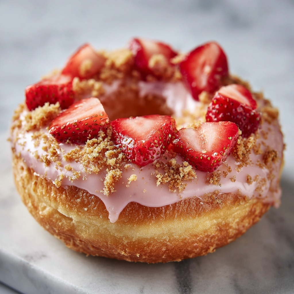 Strawberry Shortcake Sourdough Bagels Recipe - Recipe Image