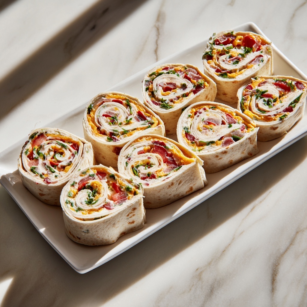 Easy Fiesta Roll Ups (Mexican Pinwheels Recipe) Recipe - Recipe Image