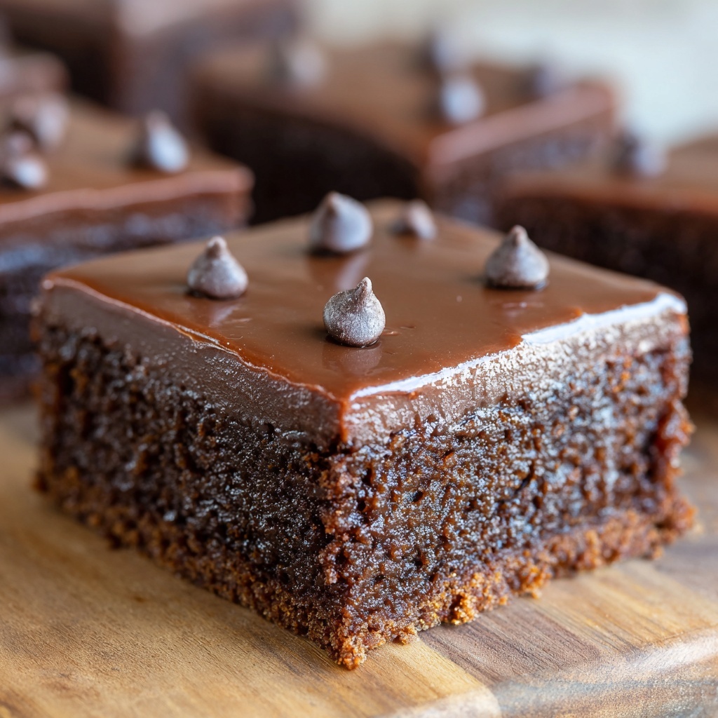 Chocolate No-Bake Cookie Bars Recipe - Recipe Image