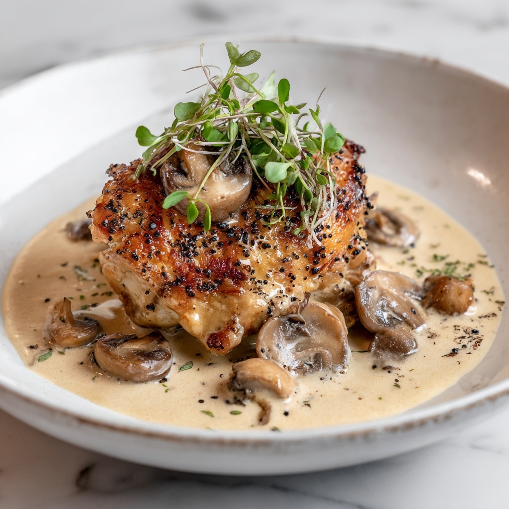 Creamy Mushroom Chicken Recipe - Recipe Image