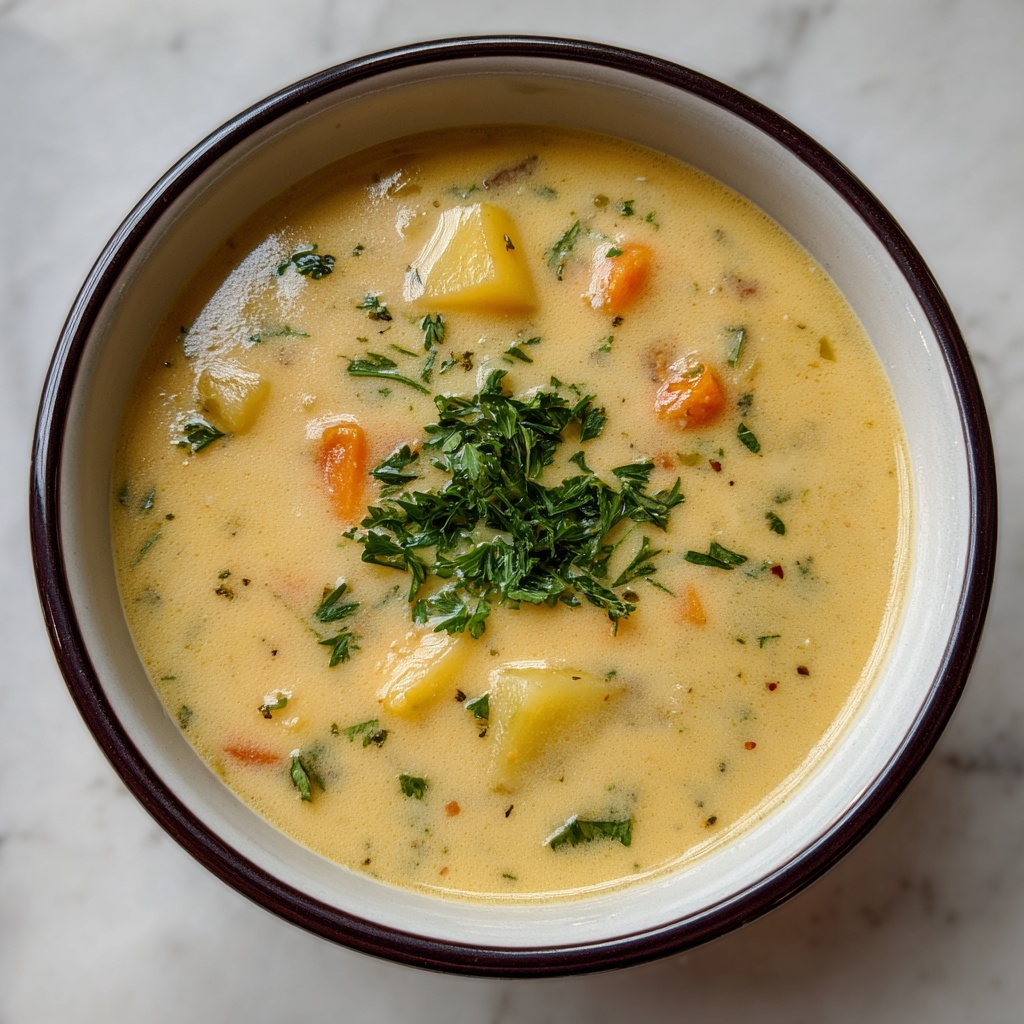 Vegan German Potato Soup Recipe - Recipe Image