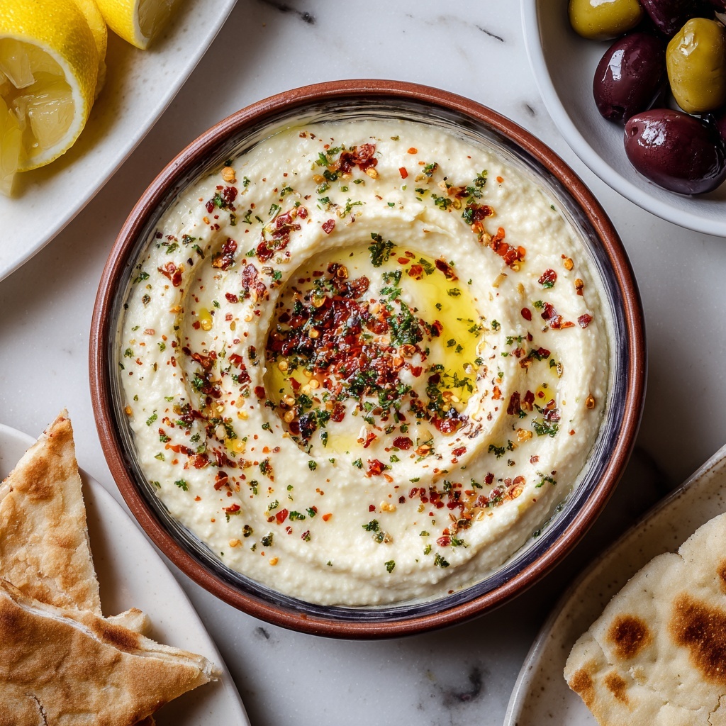 Easy Skordalia (Greek Garlic Dip) Recipe - Recipe Image