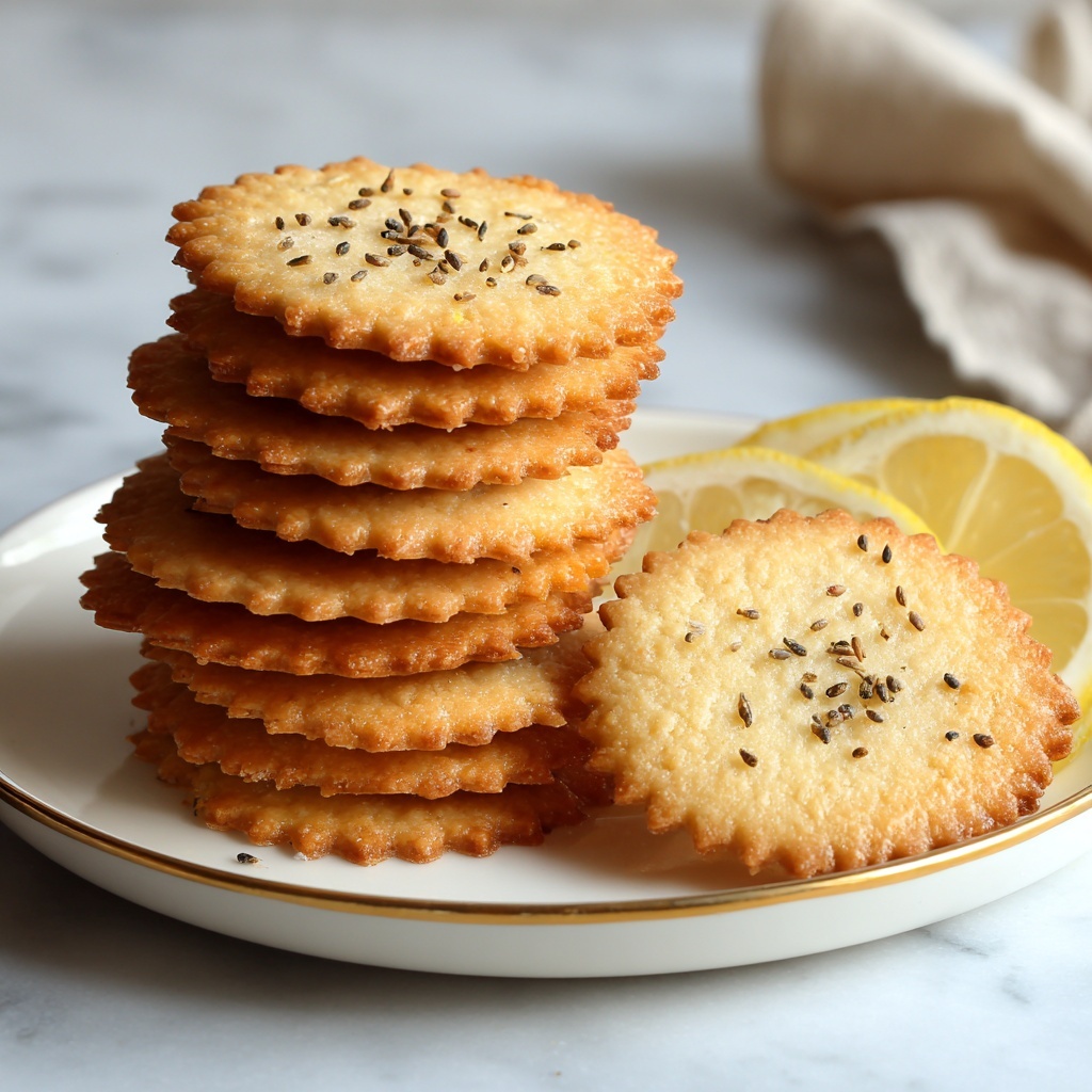 Lemon Poppy Seed Shortbread Cookies Recipe - Recipe Image
