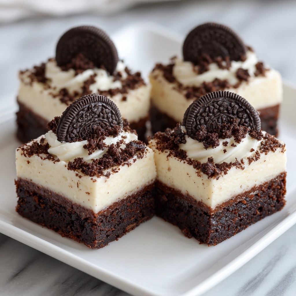 Cookies & Cream Red Velvet Brownies Recipe - Recipe Image