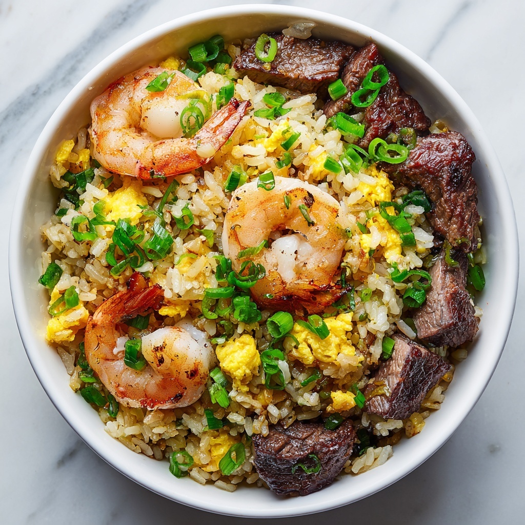 Shrimp and Steak Fried Rice Recipe - Recipe Image