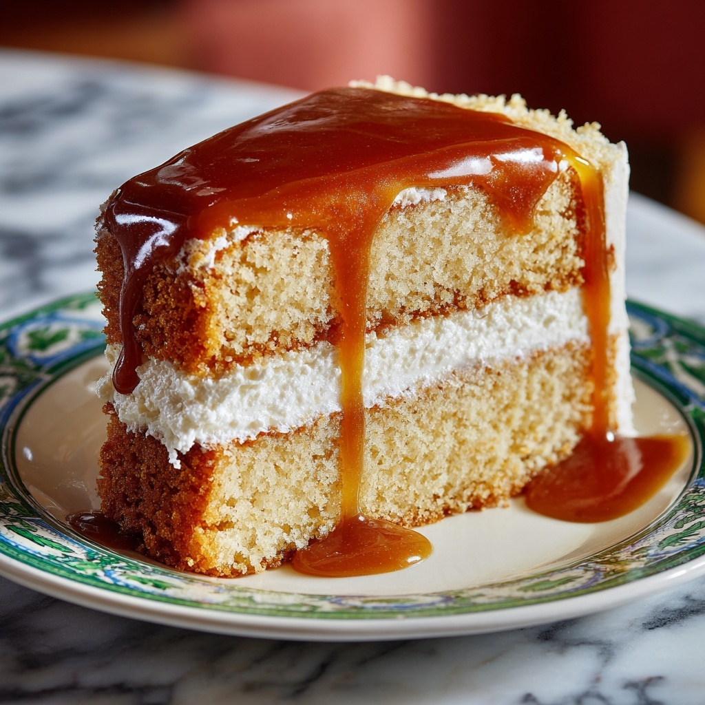 Creamy Caramel Cake: Indulge in Rich Sweetness Recipe - Recipe Image