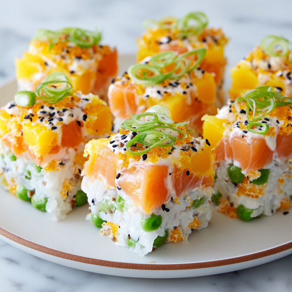 Salmon Crispy Rice: Sushi-Inspired Appetizer with Spicy Salmon and Avocado Recipe - Recipe Image