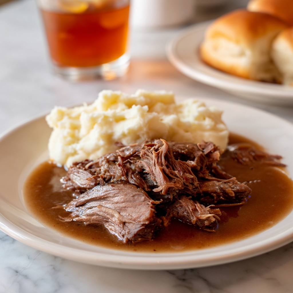 Slow Cooker Beef Manhattan Recipe - Recipe Image