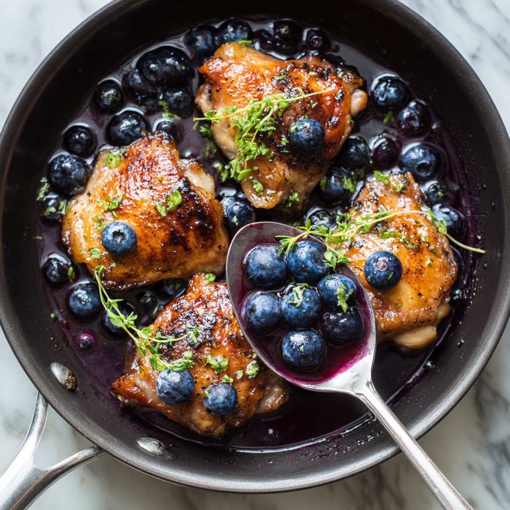 Blueberry Thyme Chicken: A Sweet Savory Delight Recipe - Recipe Image