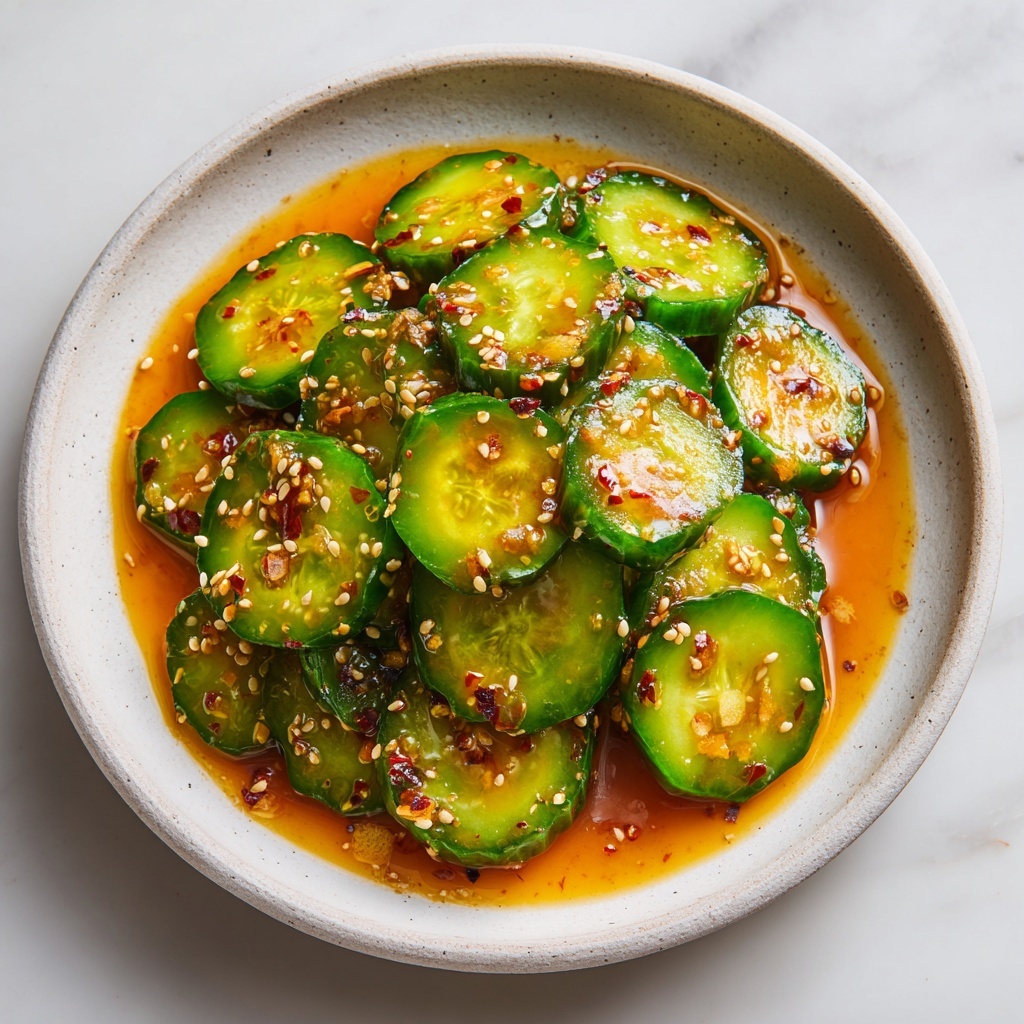 Crisp Asian Cucumber Salad Recipe - Recipe Image