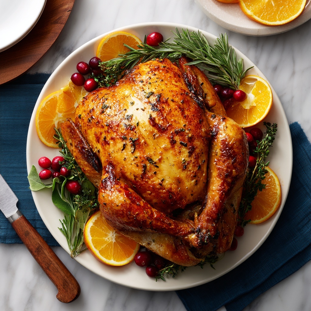 Cranberry-Orange Glazed Turkey for a Flavorful Holiday Feast Recipe - Recipe Image