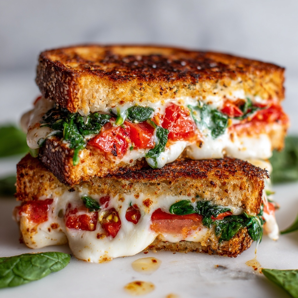 Caprese Grilled Cheese: A Fresh Twist on Comfort Bliss Recipe - Recipe Image