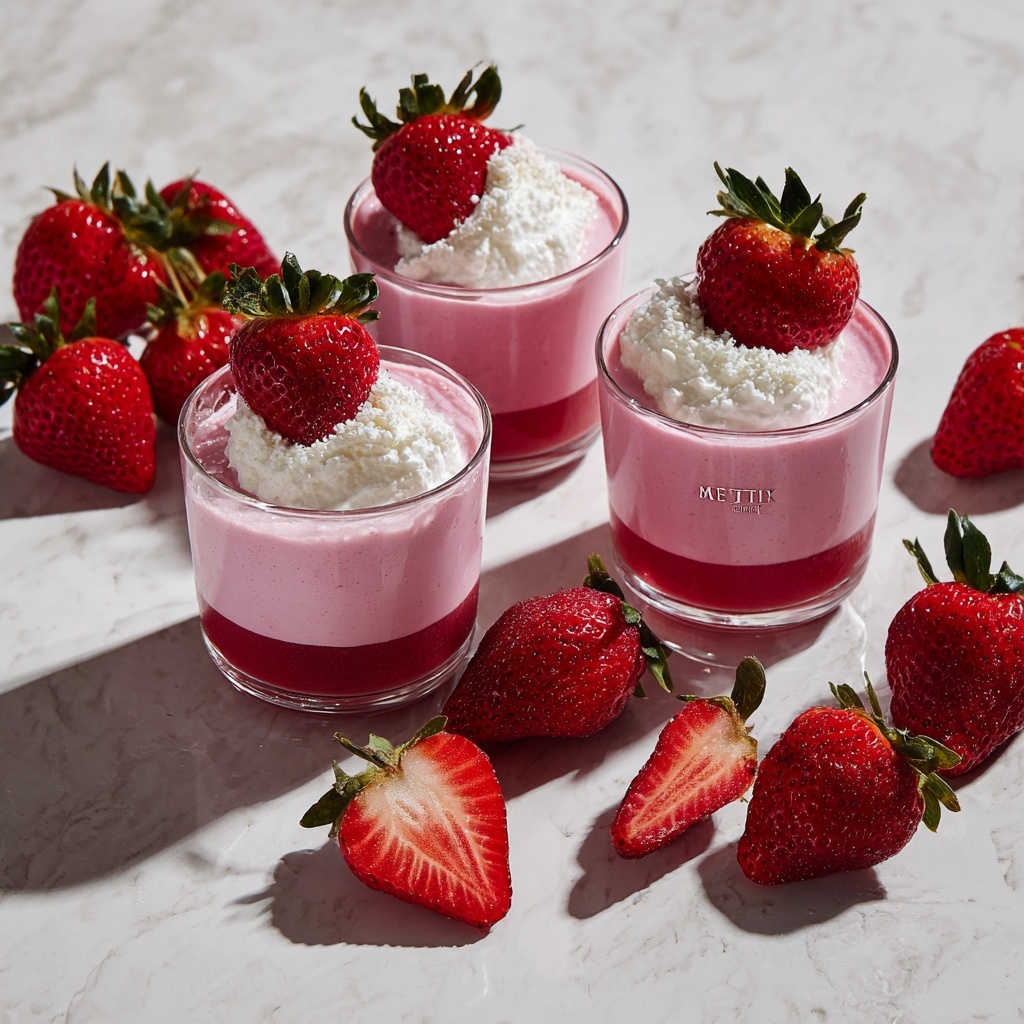 Fluffy Strawberry Mousse: A Refreshing Summer Delight Recipe - Recipe Image