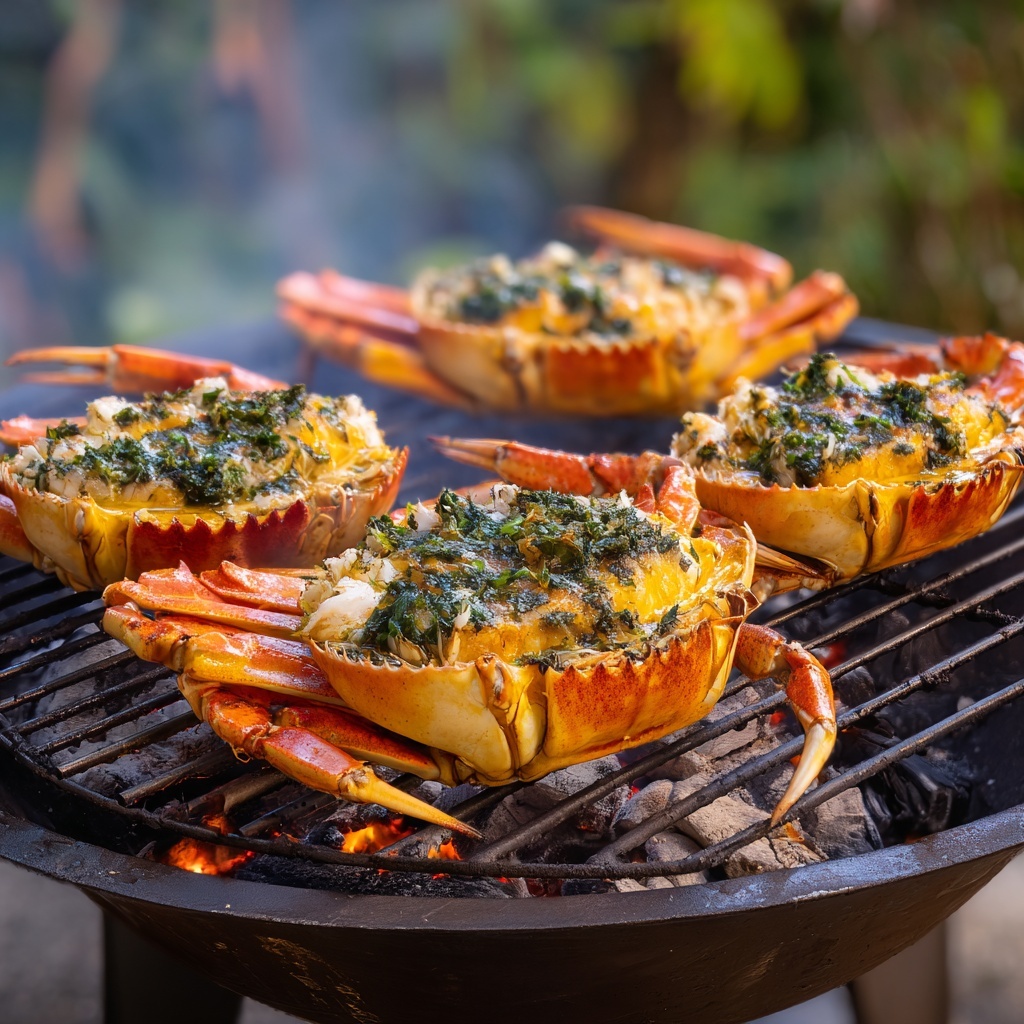 Grilled Blue Crabs with Zesty Butter for a Summer BBQ Recipe - Recipe Image