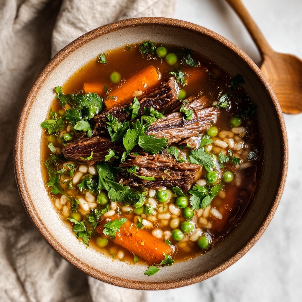 Beef and Barley Soup: Cozy Comfort in Every Spoonful Recipe - Recipe Image