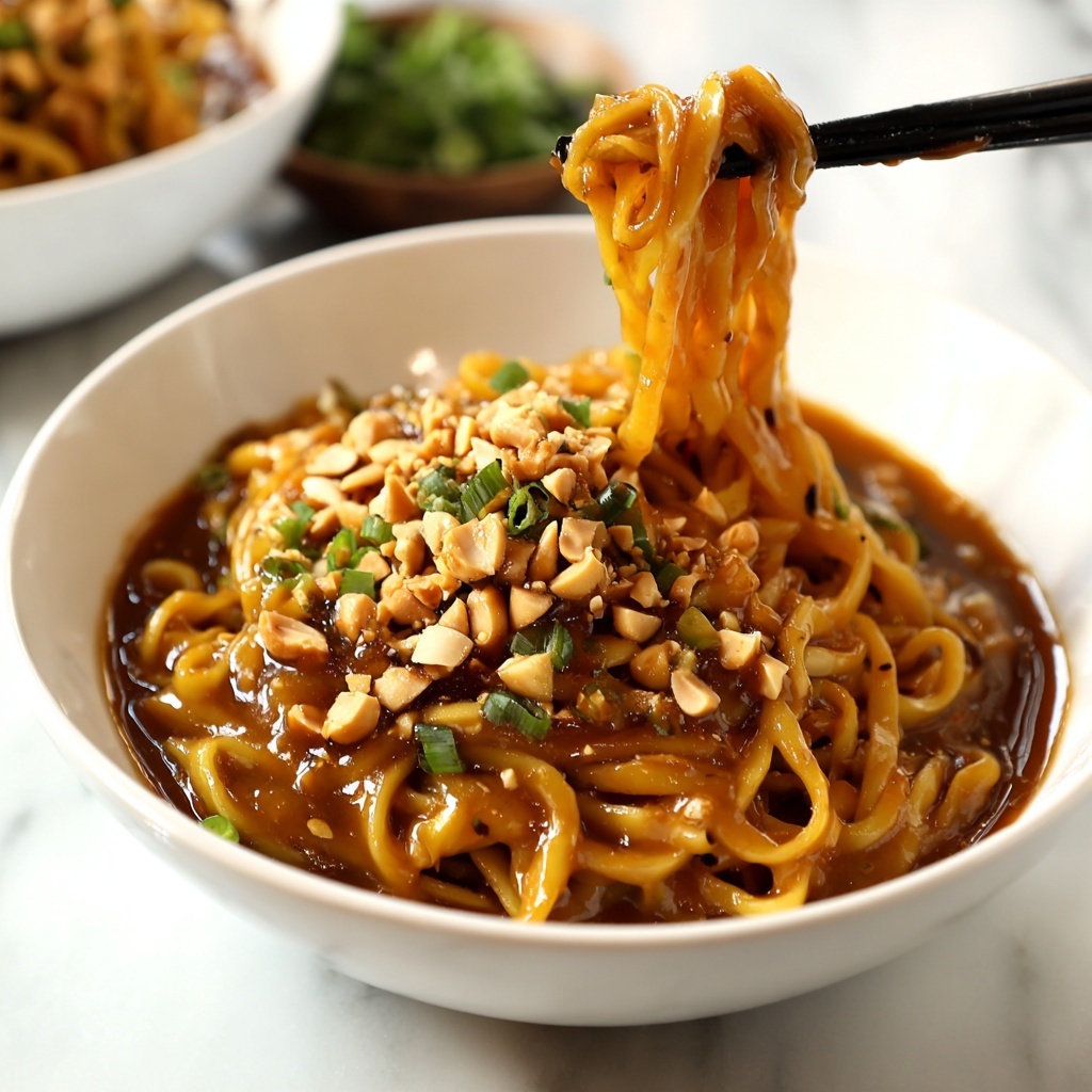 Creamy Vegan Peanut Noodles in 10 Minutes Recipe - Recipe Image