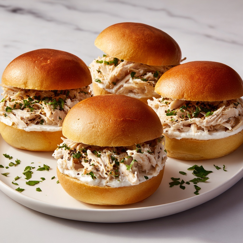 Chicken Alfredo Sloppy Joes Recipe - Recipe Image