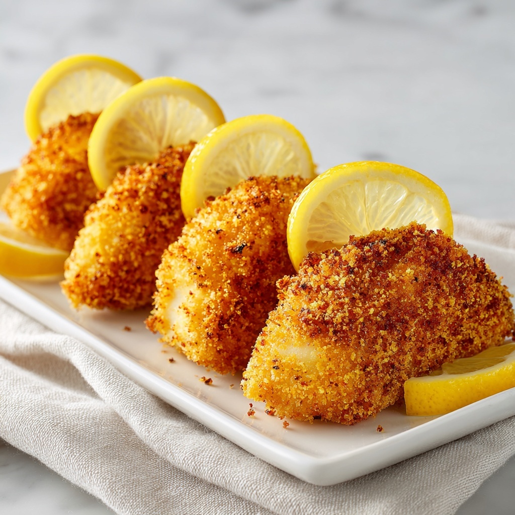 Crispy Baked Lemon Chicken Recipe - Recipe Image