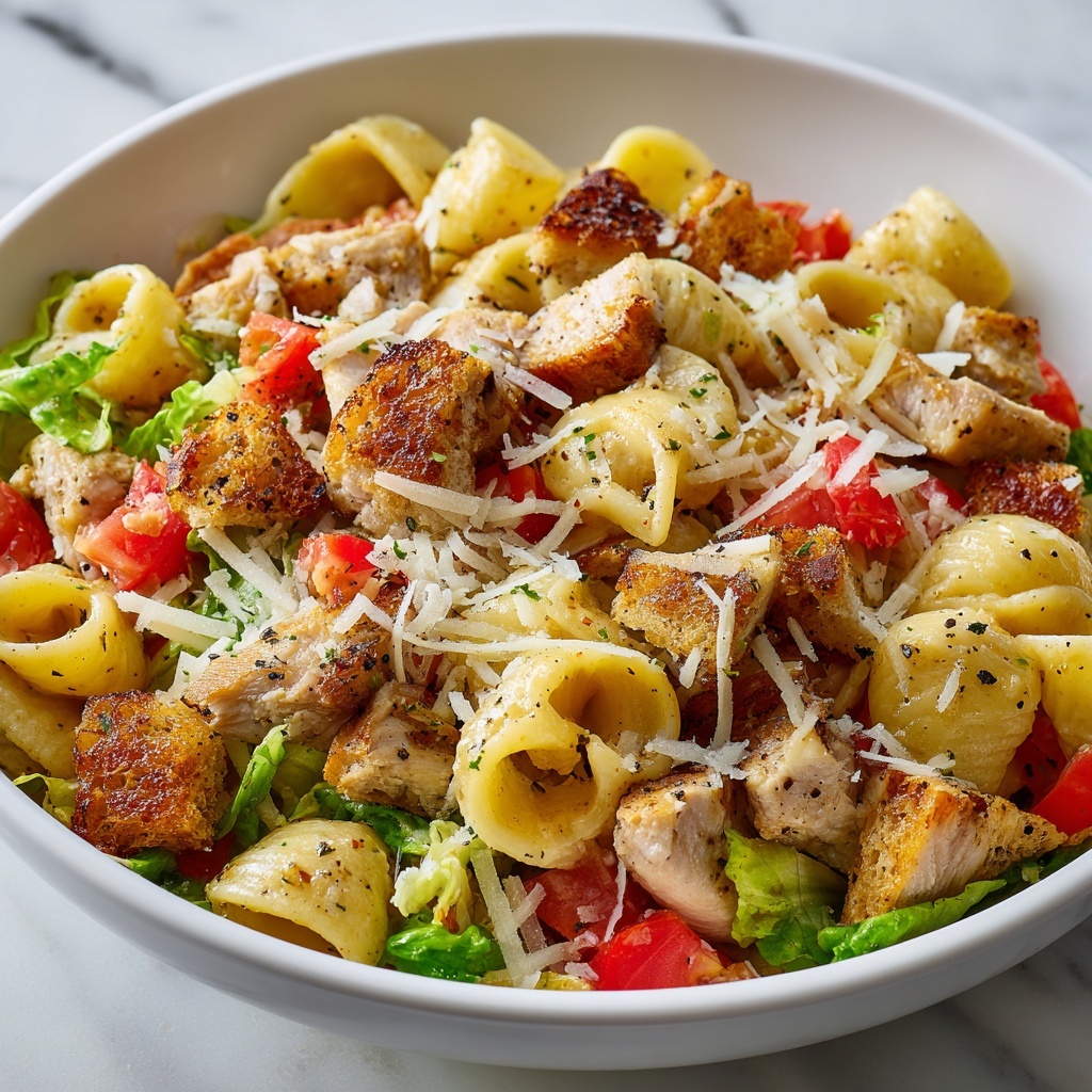 Chicken Caesar Pasta Salad Recipe - Recipe Image
