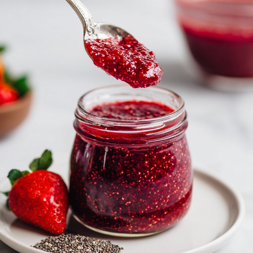 Simple Chia Seed Berry Jam Recipe - Recipe Image