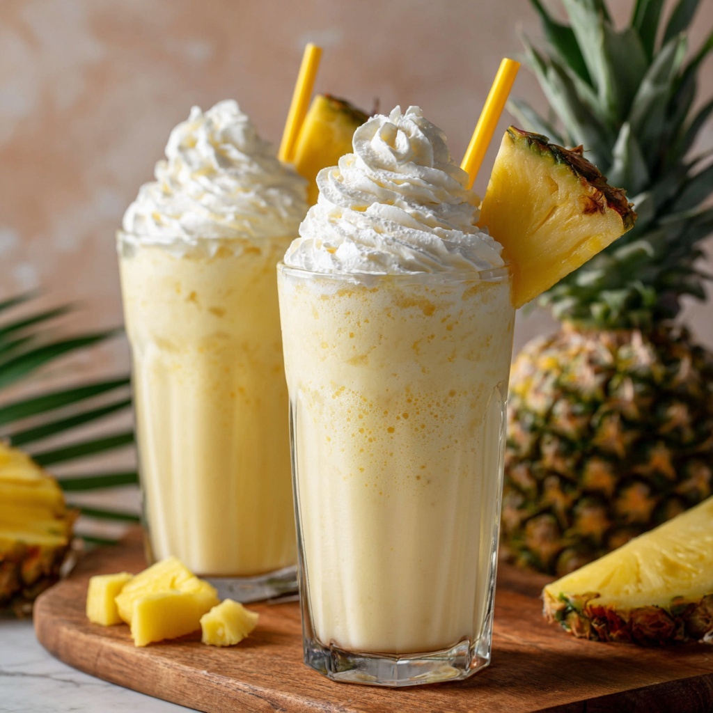 Pina Colada Milkshakes Recipe - Recipe Image