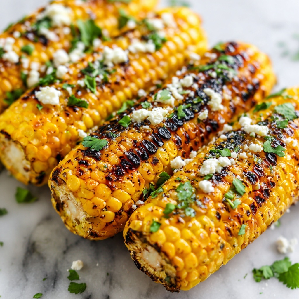 Grilled Corn with Cilantro-Lime Butter Recipe - Recipe Image