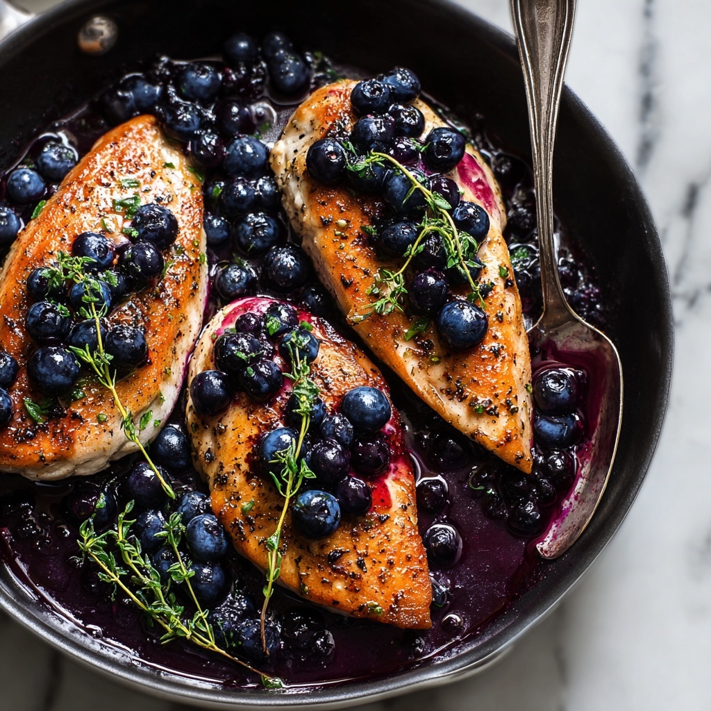 Blueberry Thyme Chicken: A Sweet Savory Delight Recipe - Recipe Image