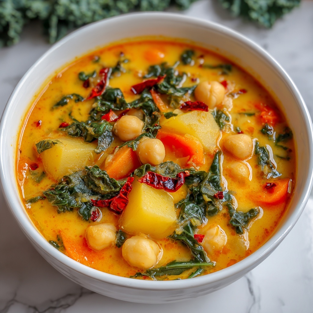 Creamy Tuscan Chickpea Soup Recipe - Recipe Image