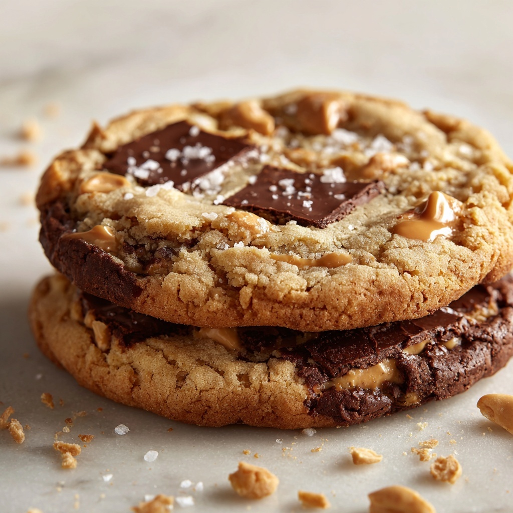 Chewy Peanut Butter Butterfinger Cookies Recipe - Recipe Image