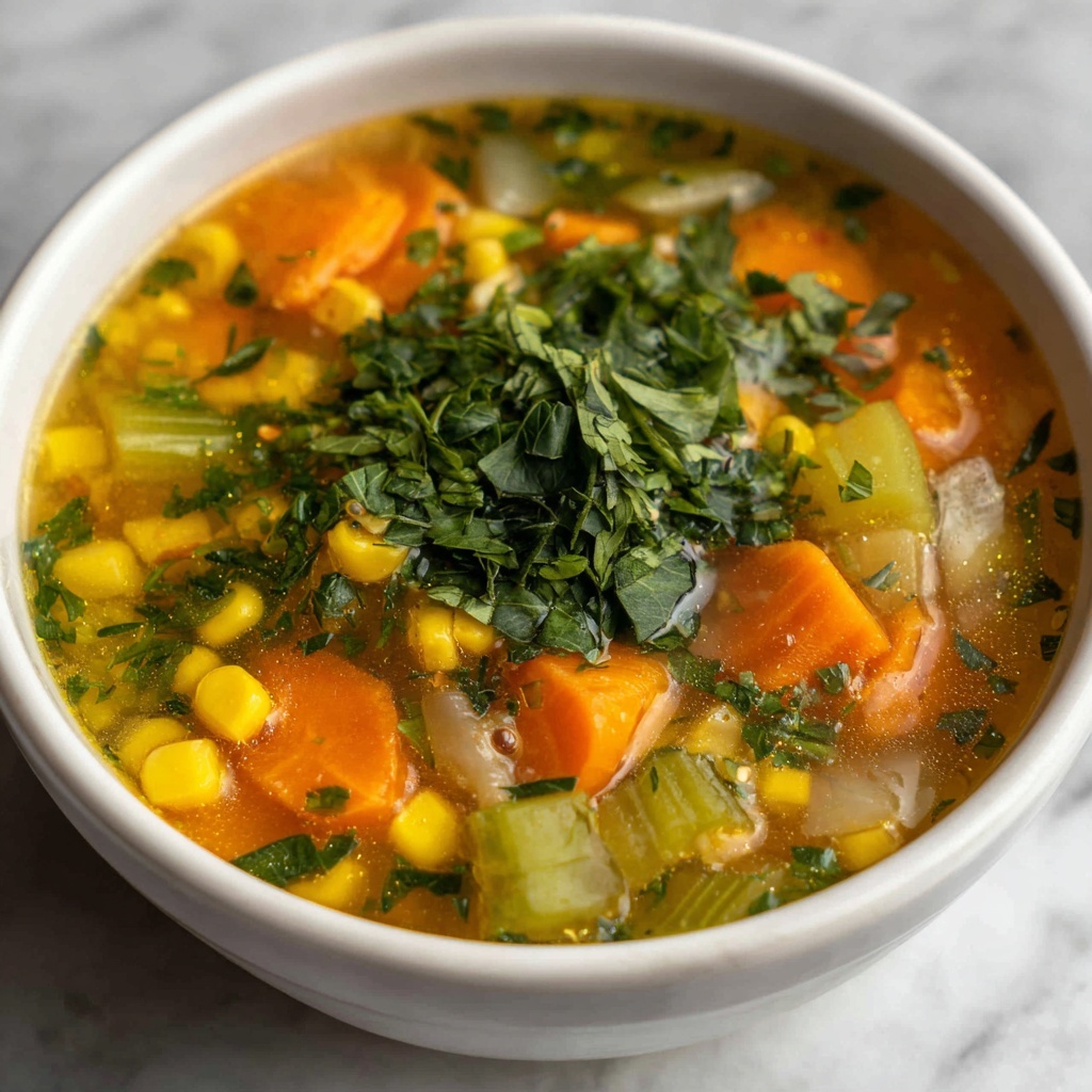 One Pot Creamy Vegetable Soup Recipe - Recipe Image