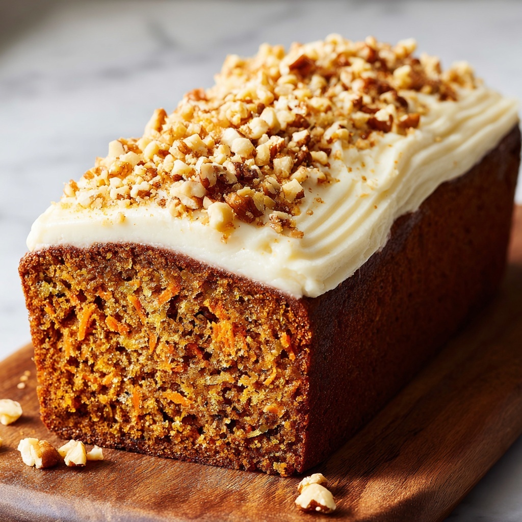 Cinnamon Walnut Carrot Cake Loaf Recipe - Recipe Image