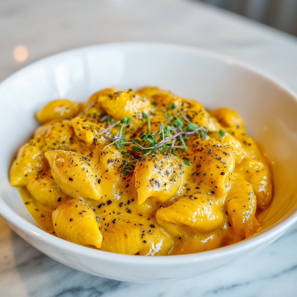 Creamy Cavatappi Pasta with Parmesan and Fresh Basil Recipe - Recipe Image