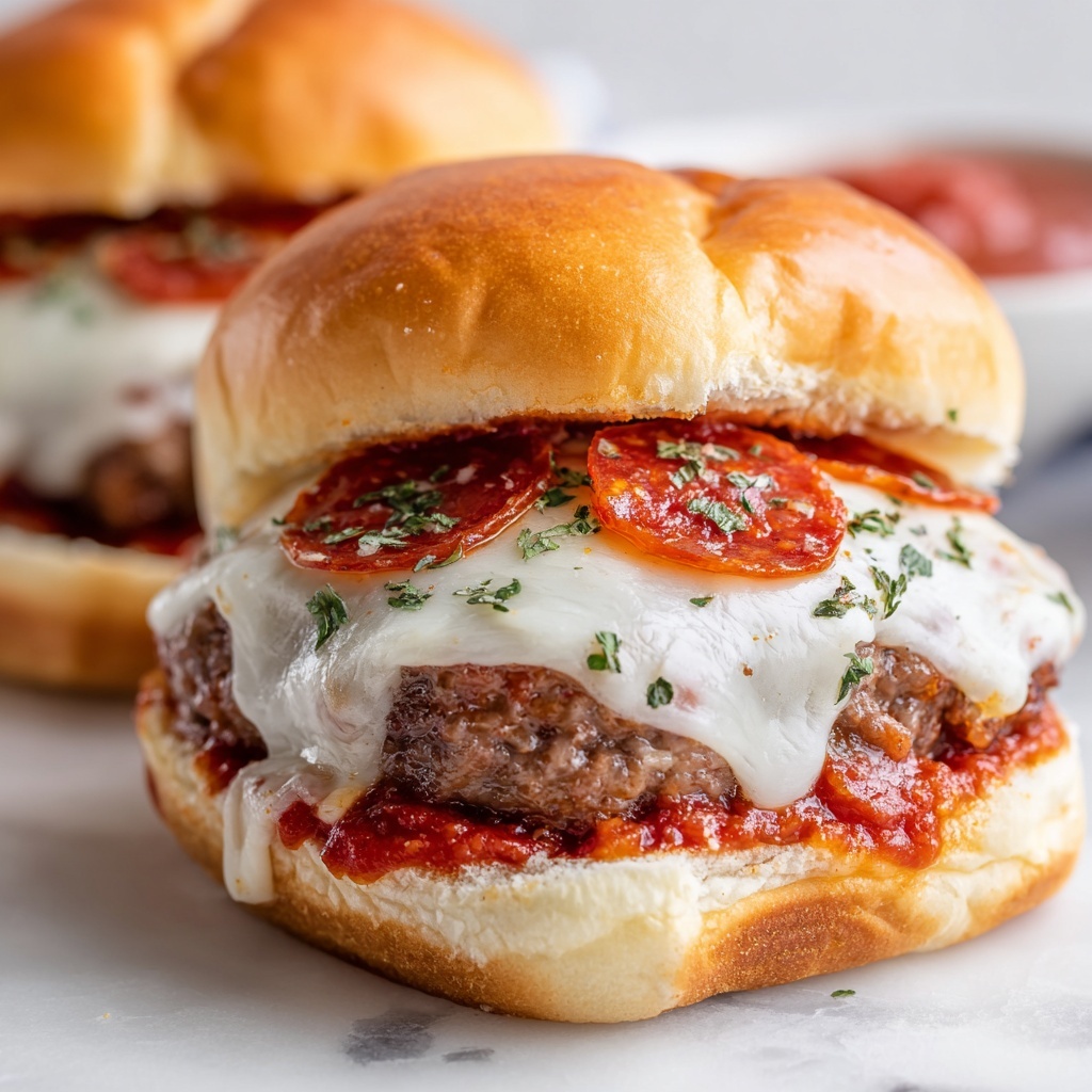Pizza Burgers Recipe - Recipe Image
