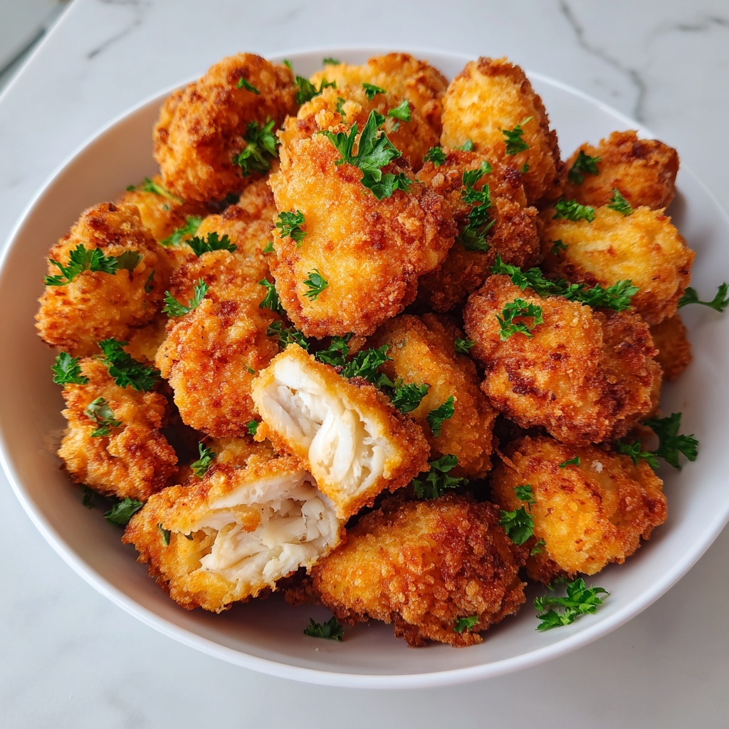 Crispy Air Fryer Popcorn Chicken for Guilt-Free Snacking Recipe - Recipe Image